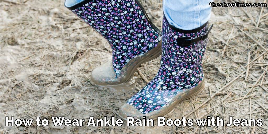 How to Wear Ankle Rain Boots with Jeans